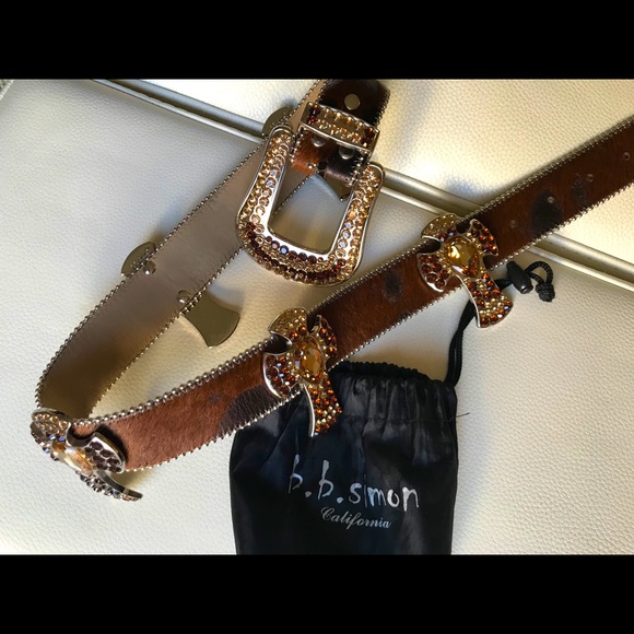 b.b.Simon belt with Swarovski crystals ,crosses.